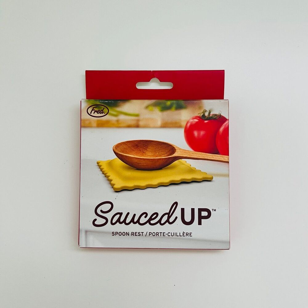 Fred & Friends Sauced Up Silicone Ravioli Pasta Spoon Rest